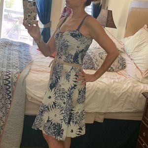 ❤️Free People Belted Sundress - Navy/White/Tan❤️